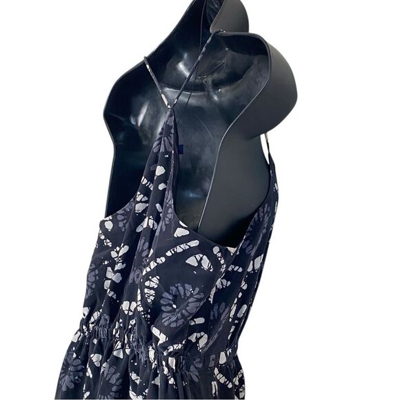 Madewell Starview 100% Silk Batik Grid Mini Dress Sz 4 - Picture 7 of 16